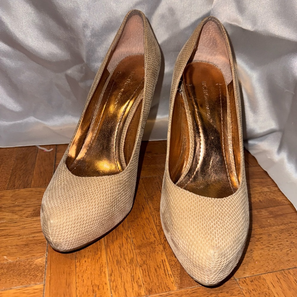 BCBGeneration Beige Heels